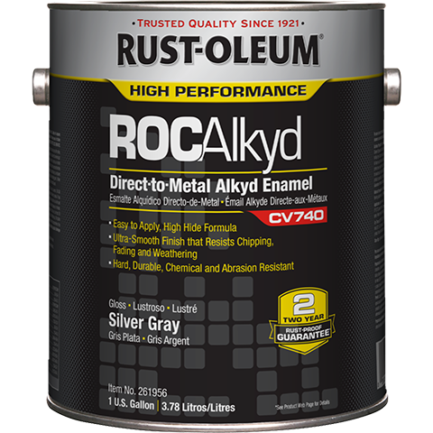 Rust-Oleum&reg; Commercial CV 740 System 100 VOC DTM Alkyd Enamel - Silvery Gray